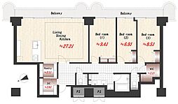 間取図画像 3LDK