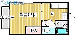 間取図画像 1K