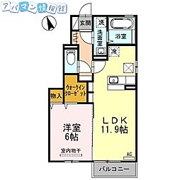 間取図画像 1LDK