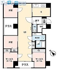 間取図画像 2SLDK