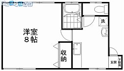 ハイツ田中 1Kの間取図画像