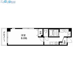 メゾン・グランディール 1Kの間取図画像