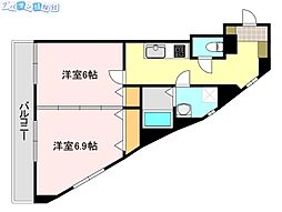 フェアリザワールド 2Kの間取図画像