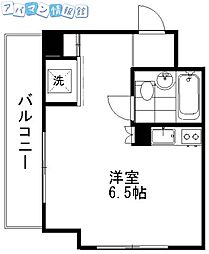 ヴェルドミール万代 ワンルームの間取図画像