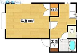 エーボンハイツ 1Kの間取図画像