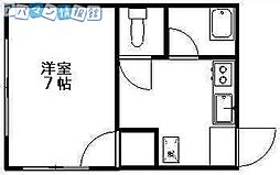 アーバン・フラット 1Kの間取図画像