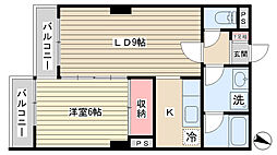 パレスパインツリー 1LDKの間取図画像