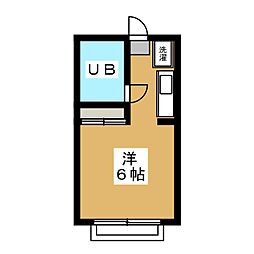 第1グリーンヒル 1Kの間取図画像