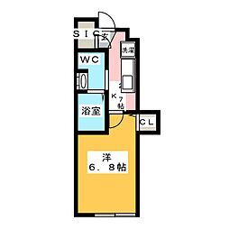 メゾン住吉 1Kの間取図画像