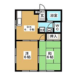 ルネ・マツトシ 2DKの間取図画像