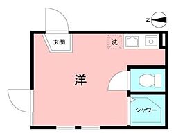 グレースマリー ワンルームの間取図画像