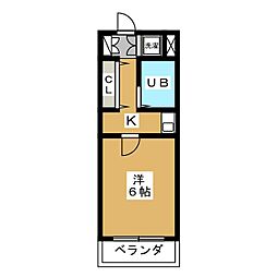 ＩＭＧ　Co-po　4 3階1Kの間取り