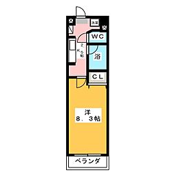 ステラメゾン荻窪 3階1Kの間取り