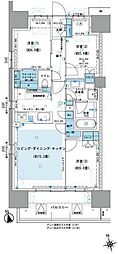 PARKHOMES杉並上荻 3LDKの間取図画像
