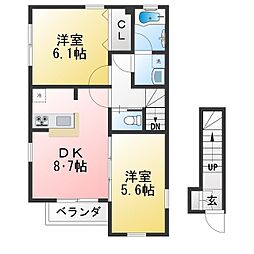 Luminosa南荻窪 2DKの間取図画像