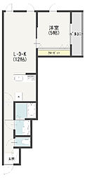 ImagawaMidGardenSuite 1LDKの間取図画像