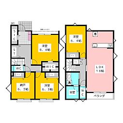 鷺宮6丁目グリーンタウンPartII 1階3SLDKの間取り