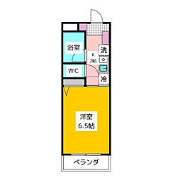 FORES鷺宮 1階1Kの間取り