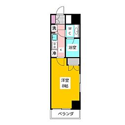 Ts garden 東伏見 1階1Kの間取り