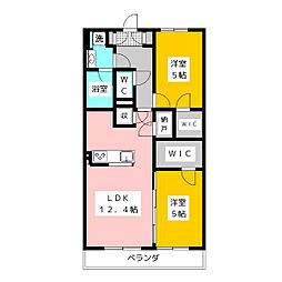 テラス上石神井ウエスト 2LDKの間取図画像