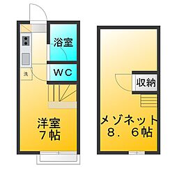 田無ロイヤルハイツ 1Kの間取図画像