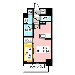 KDXレジデンス上石神井2 1LDKの間取図画像