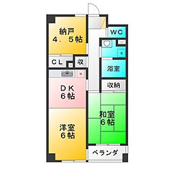 Kハウス1 2SDKの間取図画像