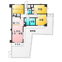 エルデンシア南大泉 2SLDKの間取図画像