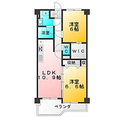 SOCIETYSEKIMACHI 2LDKの間取図画像