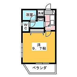 ピアコートTM武蔵関壱番館 1Kの間取図画像