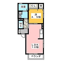 ラルーチェ下井草 1LDKの間取図画像