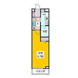 メインステージ武蔵関駅前 1Kの間取図画像