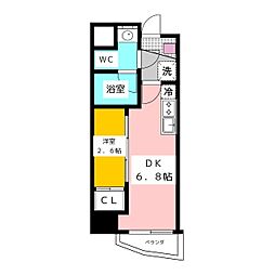 メインステージ上石神井 1DKの間取図画像
