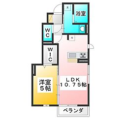 アネックスA芝久保 1LDKの間取図画像
