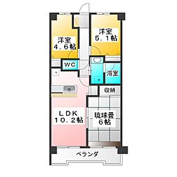 エマーレ保谷 3LDKの間取図画像