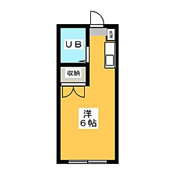 ハイムアンデルセン ワンルームの間取図画像