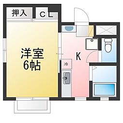 ロハス吉祥寺 1Kの間取図画像