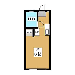サンレジデンス ワンルームの間取図画像