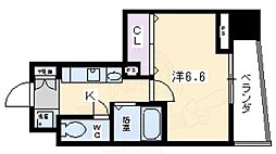 ベラジオ二条城前 11階1Kの間取り