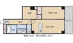 ＱＵＩＮＴ五条烏丸 7階1SLDKの間取り