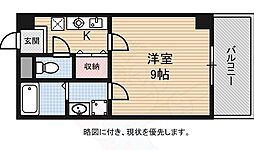 エテルノポッソ 5階1Kの間取り