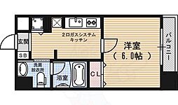 アーバンフラッツ四条西洞院 3階1Kの間取り