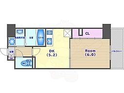 CYPRESS太子道 2階1DKの間取り