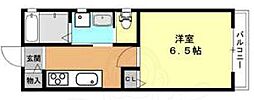 インテグレート清水五条 1階1Kの間取り