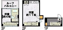 是空HORIKAWA 1階1LDKの間取り