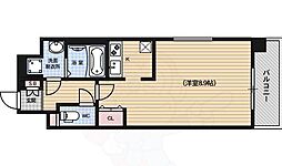 アスヴェル京都東寺前 4階1Kの間取り