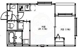 S＆L花園 1階1LDKの間取り
