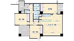 シンフォニー嵯峨嵐山 2階3LDKの間取り