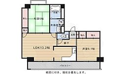 第3東久ハイツ 2階2LDKの間取り