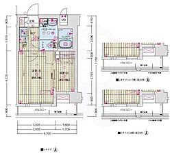 Asclaire京都西院 5階2Kの間取り